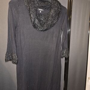 Spense Elegant Black Knit Top